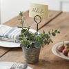 Metal Pail Place Card Holder - Box Of 4