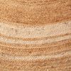 Natural And Ivory Round Jute Rug