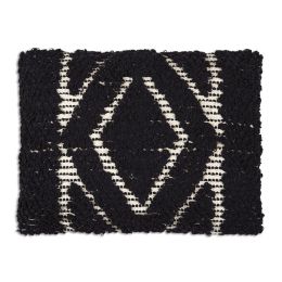 Obsidian Hand Woven Lumbar Pillow