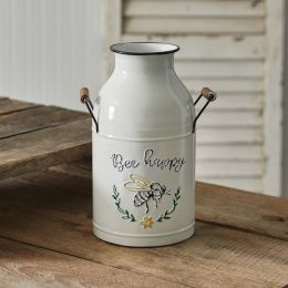 Bee Happy Jug With Wood Handles