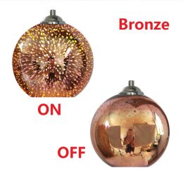 3D Ball Glass Chandelier Creative Colorful (Option: Bronze Excluding Bulb-Diameter 25cm)
