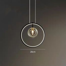 Modern Bubble Chandelier For Staircase Bedroom (Option: Single head-Trichromatic light)