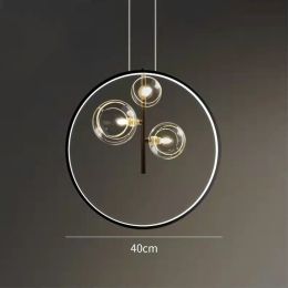 Modern Bubble Chandelier For Staircase Bedroom (Option: 3heads-Trichromatic light)