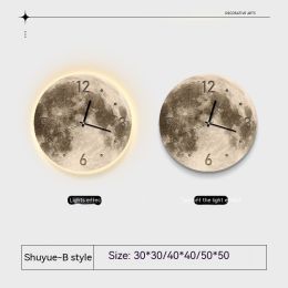 High-grade Wall Clock Living Room Home Fashion (Option: 30cm No Light Type-Monthly Payment B)