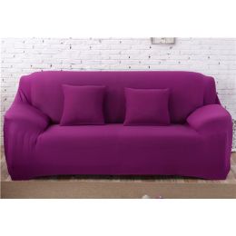 Solid Corner Sofa Covers Couch Slipcovers Elastica Material Sofa Skin Protector Cover Sofa Armchair (Option: 14-Quadruple seat)