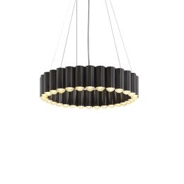 Nordic Chandelier Simple Modern Living Room Lamp Duplex Villa Bedroom Study (Option: Black-120x15.5x200cm)