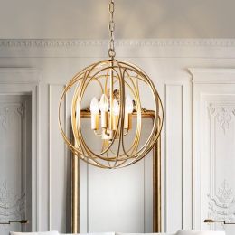 American Country Chandelier Creative Gold (Option: Without Light Source-Large 5 Heads)