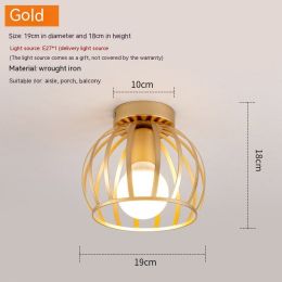 Nordic Aisle Light Simple Modern (Option: Gold-White Light)