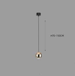 Restaurant Cafe Bar Living Room Ball Long Line Chandelier (Option: 1gold disc)