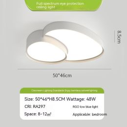 Simple Modern Whole House Lamps (Option: Double Head-Tmall Genie Remote Control)